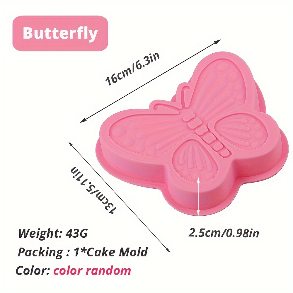 1pc butterfly shaped silicone cake pan baking cake mold baking pan oven accessories baking tools kitchen gadgets kitchen accessories details 4