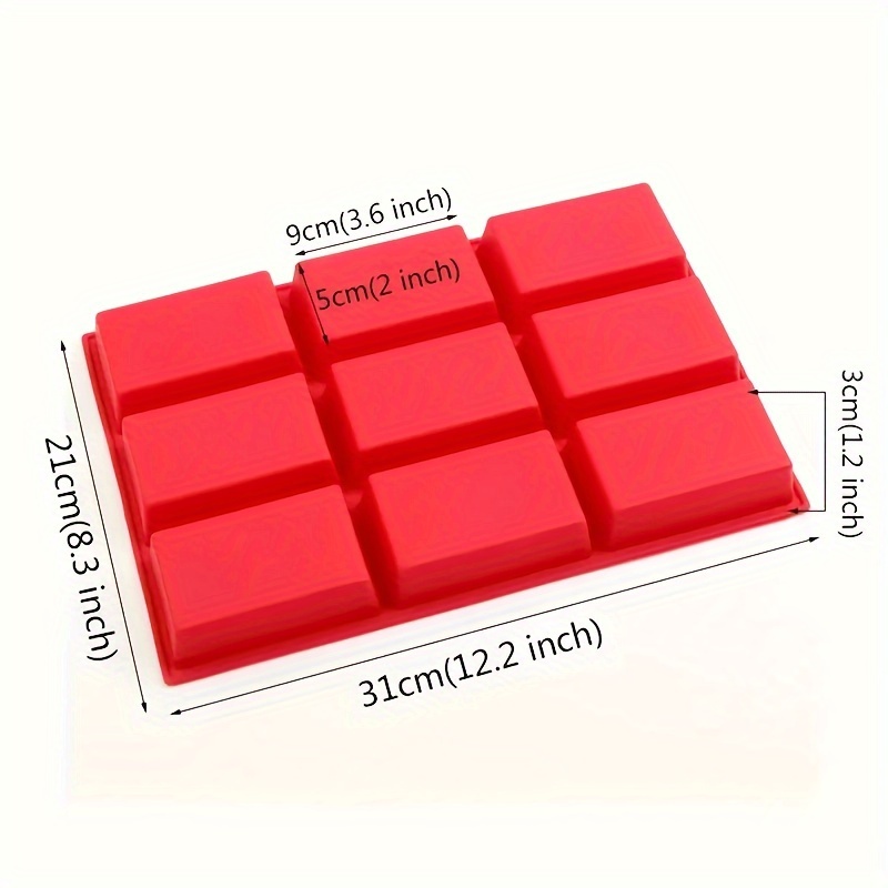 1pc mini loaf pan 12 2x8 3 9 cavity silicone baking mold for mini loaf cake and bread meatloaf cornbread brownie muffin rectangle soap details 3