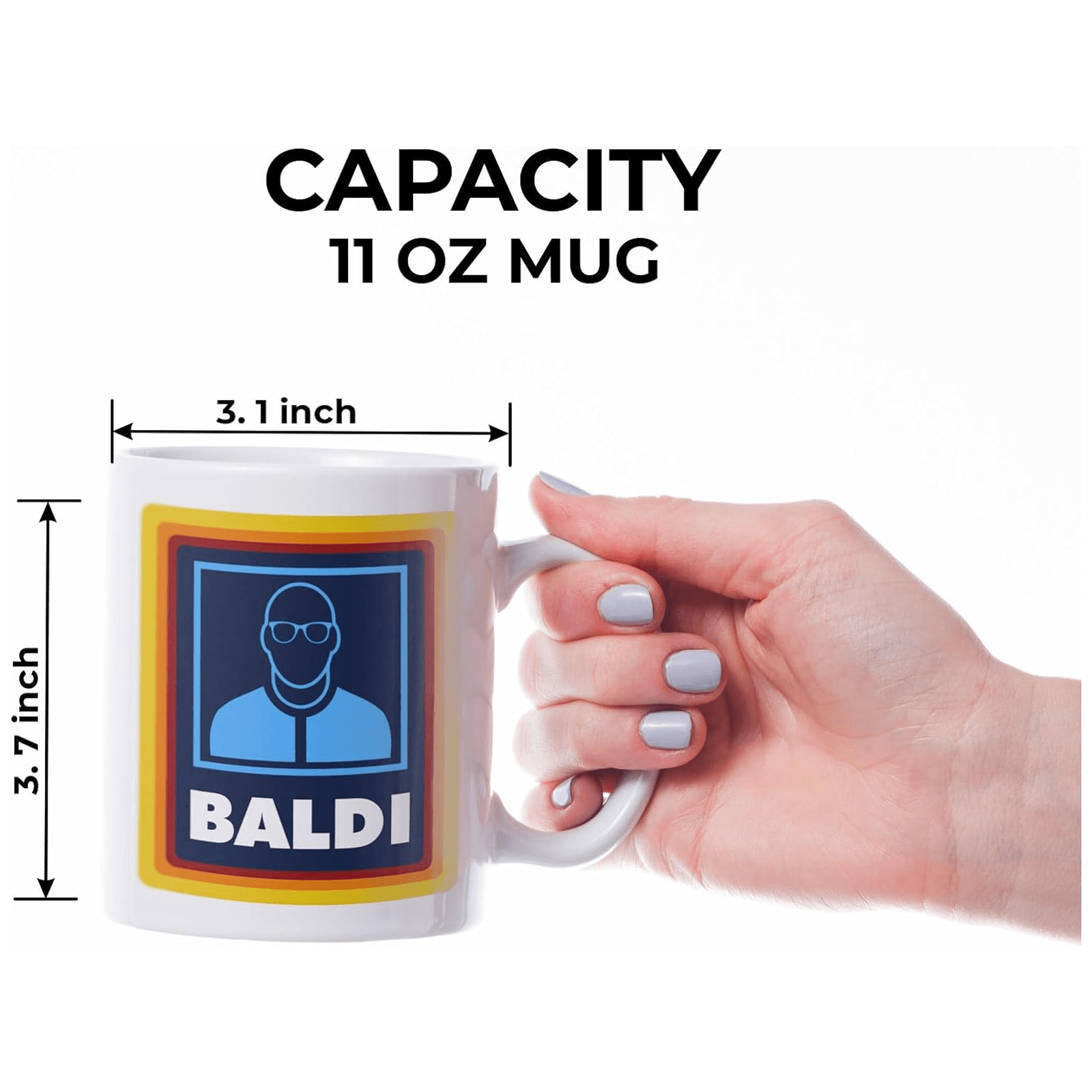 baldi gift mug funny gift for bald man gift for bald dad gift for stepdad baldi mug gift for fathers fathers day mug grandad mug funny novelty bald mens boys gift present for dad details 5