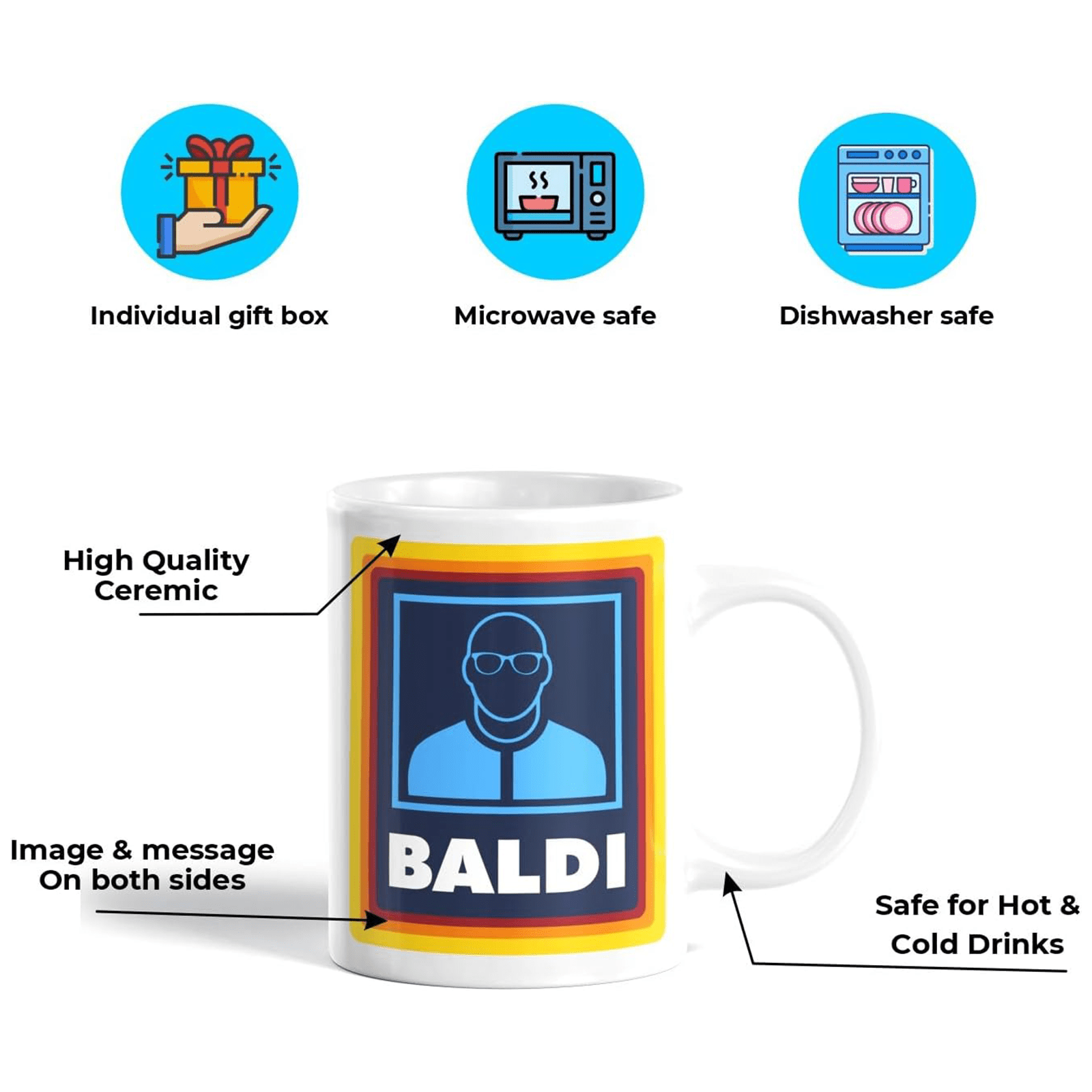 baldi gift mug funny gift for bald man gift for bald dad gift for stepdad baldi mug gift for fathers fathers day mug grandad mug funny novelty bald mens boys gift present for dad details 6