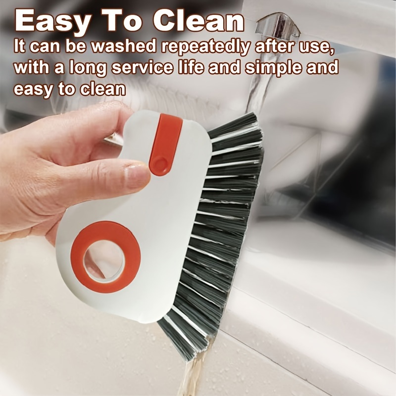 1pc cleaning brush window rail cleaning tool 2 in 1   cleaning brush multi functional bristle crevice cleaning brush for sliding door tracks window sills window   details 3