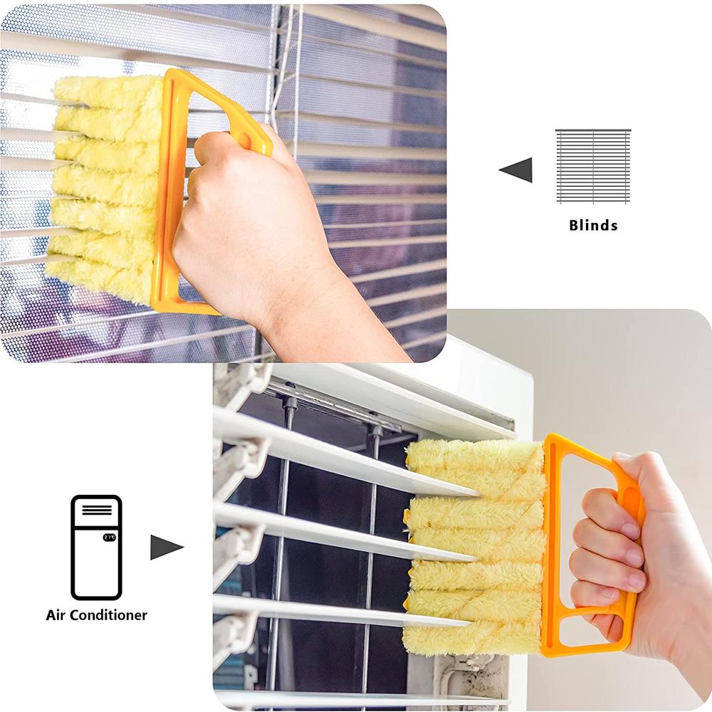 1pc washable window cleaning brushes with microfibers for effortless dust collection and blinds cleaning details 5