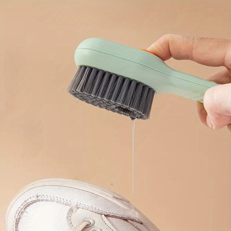 brush with cleaning agent multi function brush pressing liquid can wash shoes wash clothes brush things soft hair laundry cleaning brush convenient soft brush details 2