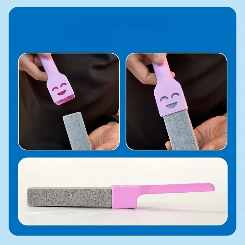 1pc pumice stone stick toilet bowl cleaning stick scouring stick to remove limescale stain hard water rings and calcium buildup iron rust remover for toilet bathroom kitchen grills tile cleaning supplies cleaning tool details 2