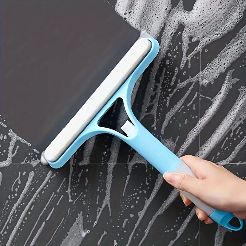 1pc 3 in 1 glass wiper with scraper and sprayer window cleaner multifunctional handheld shower window glass scraper for spraying washing and scraping squeegee for window tile car windshield mirror bathroom cleaning supplies cleaning tool details 3