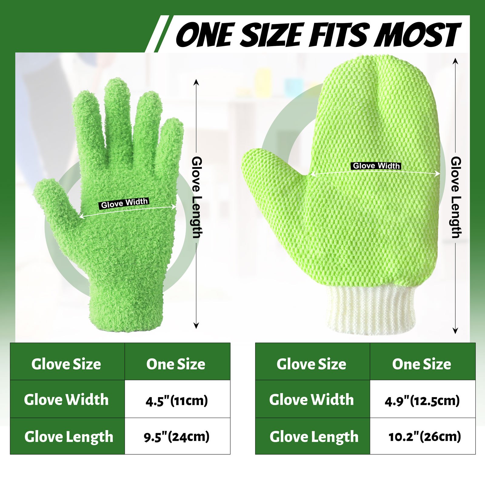 3 pairs microfiber dusting gloves plant cleaning glove reusable for houseplants blinds furniture and small objects details 6